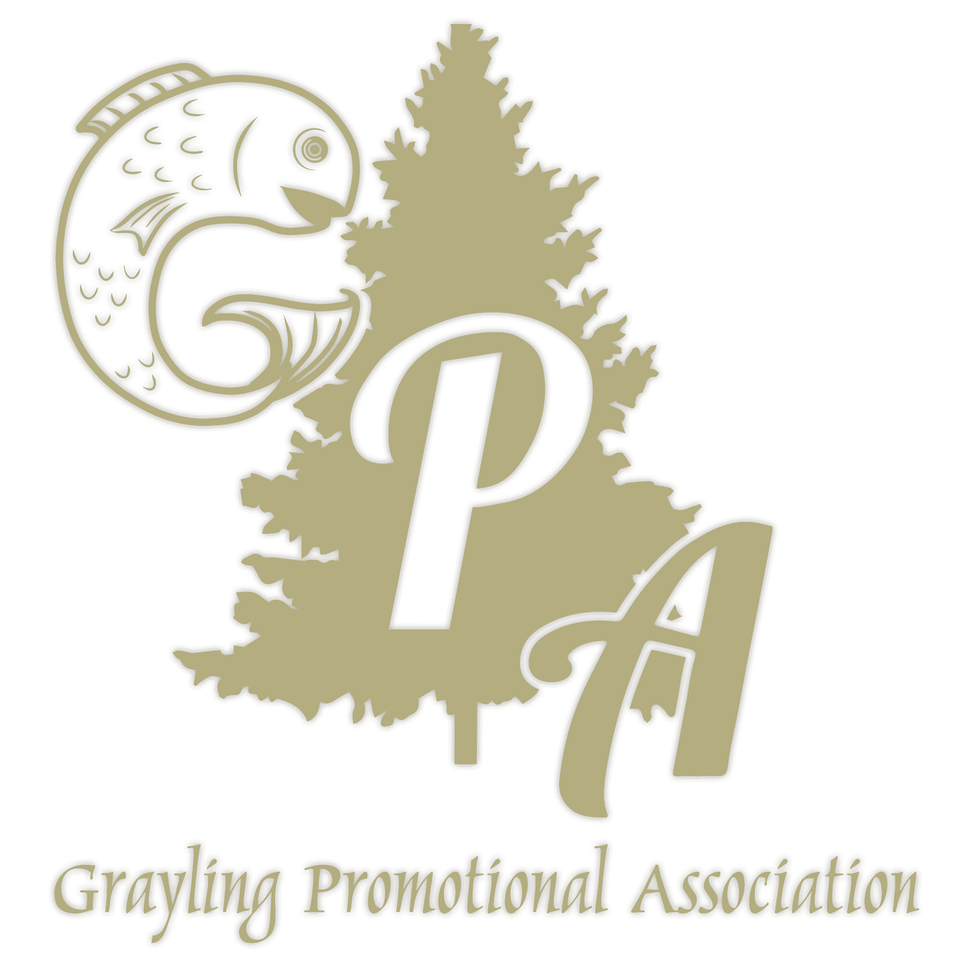 Grayling Promotional Association Light Logo with Dropshadow